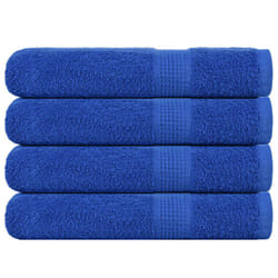 vidaXL Towels 4 pcs Blue 100x200 cm 360 gsm 100% Cotton towel on beach
