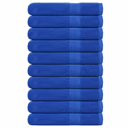 vidaXL Towels 10 pcs Blue 100x200 cm 360 gsm 100% Cotton towel on beach