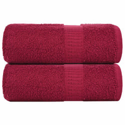 vidaXL Towels Kitchen Tea Towel Dish Towel Wash Towel 360 gsm 100% Cotton - bordeaux, 30 x 30 cm
