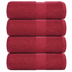 vidaXL Guest Towels 4 pcs Bordeaux 30x50 cm 360 gsm 100% Cotton towel
