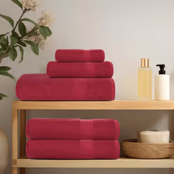 vidaXL Guest Towels 4 pcs Bordeaux 30x50 cm 360 gsm 100% Cotton towel