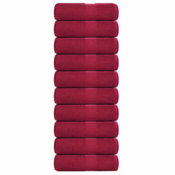 vidaXL Guest Towels 10 pcs Bordeaux 30x50 cm 360 gsm 100% Cotton towel