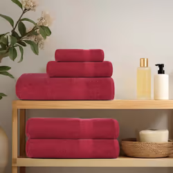 vidaXL Guest Towels 10 pcs Bordeaux 30x50 cm 360 gsm 100% Cotton towel