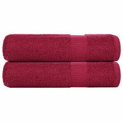 vidaXL Hand Towels 2 pcs Bordeaux 50x100 cm 360 gsm 100% Cotton
