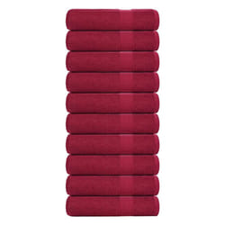 vidaXL Bath Towels 10 pcs Bordeaux 100x150 cm 360 gsm 100% Cotton towel