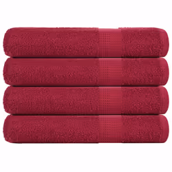 vidaXL Sauna Towels 4 pcs Bordeaux 80x200 cm 360 gsm 100% Cotton towel