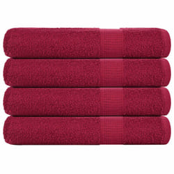 vidaXL Sauna Towels 4 pcs Bordeaux 80x200 cm 360 gsm 100% Cotton towel