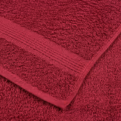 vidaXL Towels 10 pcs Bordeaux 100x200 cm 360 gsm 100% Cotton towel on beach - Additional view 4