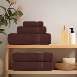 vidaXL Guest Towels 2 pcs Brown 30x50cm 360g/m 100% Cotton - Additional view 2