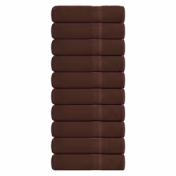 vidaXL Bath Towels 10 pcs Brown 100x150 cm 360 gsm 100% Cotton towel