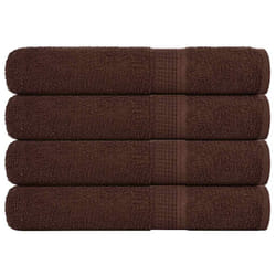 vidaXL Sauna Towels 4 pcs Brown 80x200 cm 360 gsm 100% Cotton towel bath towel