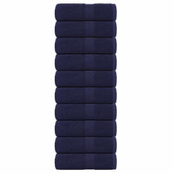 vidaXL Soap Towels 10 pcs Navy Blue 30x30 cm 360 gsm 100% Cotton towel
