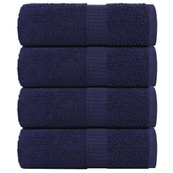 vidaXL Guest Towels 4 pcs Navy Blue 30x50 cm 360 gsm 100% Cotton towel