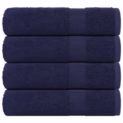 vidaXL Shower Towels 4 pcs Navy Blue 70x140 cm 360 gsm 100% Cotton towel