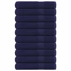 vidaXL Sauna Towels 10 pcs Navy Blue 80x200 cm 360 gsm 100% Cotton towel