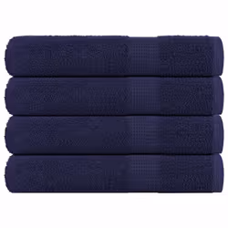 vidaXL Towels 4 pcs Navy Blue 100x200 cm 360 gsm 100% Cotton towel on beach