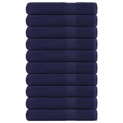 vidaXL Towels 10 pcs Navy Blue 100x200 cm 360 gsm 100% Cotton towel on beach