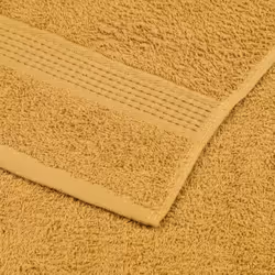 vidaXL Towels Kitchen Tea Towel Dish Towel Wash Towel 360 gsm 100% Cotton - gold, 30 x 30 cm - Additional view 5