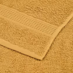 vidaXL Soap Towels 4 pcs Gold 30x30 cm 360 gsm 100% Cotton towel bath towel - Additional view 4