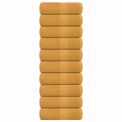 vidaXL Soap Towels 10 pcs Gold 30x30 cm 360 gsm 100% Cotton towel bath towel