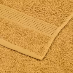 vidaXL Soap Towels 10 pcs Gold 30x30 cm 360 gsm 100% Cotton towel bath towel - Additional view 4