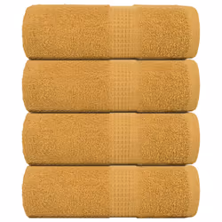 vidaXL Guest Towels 4 pcs Gold 30x50 cm 360 gsm 100% Cotton towel face towel