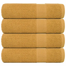 vidaXL Shower Towels 4 pcs Gold 70x140 cm 360 gsm 100% Cotton towel