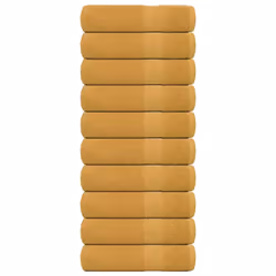 vidaXL Shower Towels 10 pcs Gold 70x140 cm 360 gsm 100% Cotton towel