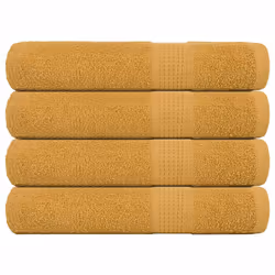 vidaXL Sauna Towels 4 pcs Gold 80x200 cm 360 gsm 100% Cotton towel bath towel