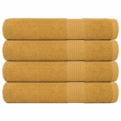 vidaXL Sauna Towels 4 pcs Gold 80x200 cm 360 gsm 100% Cotton towel bath towel