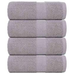 vidaXL Soap Towels 4 pcs Grey 30x30 cm 360 gsm 100% Cotton towel bath towel