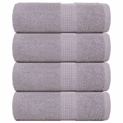 vidaXL Guest Towels 4 pcs Grey 30x50 cm 360 gsm 100% Cotton towel face towel