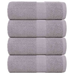 vidaXL Guest Towels 4 pcs Grey 30x50 cm 360 gsm 100% Cotton towel face towel