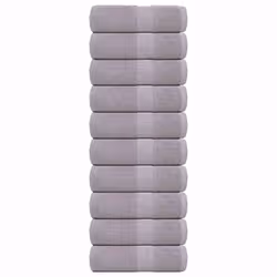 vidaXL Guest Towels 10 pcs Grey 30x50 cm 360 gsm 100% Cotton towel face towel
