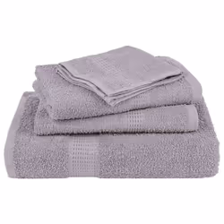 vidaXL Guest Towels 10 pcs Grey 30x50 cm 360 gsm 100% Cotton towel face towel - Additional view 4
