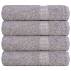vidaXL Shower Towels 4 pcs Grey 70x140 cm 360 gsm 100% Cotton towel
