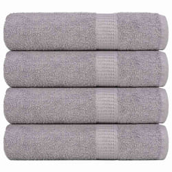 vidaXL Bath Towels 4 pcs Grey 100x150 cm 360 gsm 100% Cotton towel