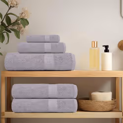 vidaXL 10-Piece Bath Towels  Grey  100 x 150 cm  360 g/m  100% Cotton