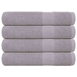 vidaXL Sauna Towels 4 pcs Grey 80x200 cm 360 gsm 100% Cotton towel bath towel