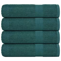 vidaXL Bath Towels 4 pcs Green 100x150 cm 360 gsm 100% Cotton towel