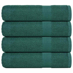 vidaXL Bath Towels 4 pcs Green 100x150 cm 360 gsm 100% Cotton towel