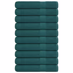 vidaXL Sauna Towels 10 pcs Green 80x200 cm 360 gsm 100% Cotton towel