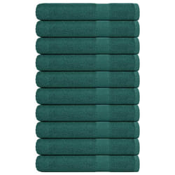 vidaXL Sauna Towels 10 pcs Green 80x200 cm 360 gsm 100% Cotton towel