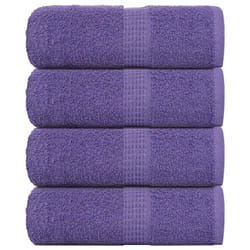 vidaXL Soap Towels 4 pcs Purple 30x30 cm 360 gsm 100% Cotton towel bath towel