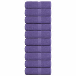 vidaXL Soap Towels 10 pcs Purple 30x30 cm 360 gsm 100% Cotton towel bath towel