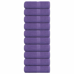 vidaXL Guest Towels 10 pcs Purple 30x50 cm 360 gsm 100% Cotton towel