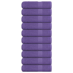 vidaXL Bath Towels 10 pcs Purple 100x150 cm 360 gsm 100% Cotton towel