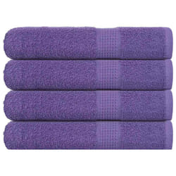 vidaXL Sauna Towels 4 pcs Purple 80x200 cm 360 gsm 100% Cotton towel