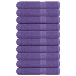 vidaXL Sauna Towels 10 pcs Purple 80x200 cm 360 gsm 100% Cotton towel