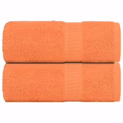 vidaXL Towels Kitchen Tea Towel Dish Towel Wash Towel 360 gsm 100% Cotton - orange, 30 x 30 cm